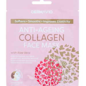 Derma V10 Anti-Ageing Collagen Woven Face Mask
