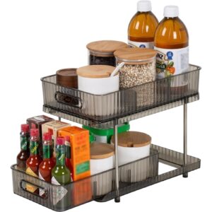 2 Tier Spice Rack, Kitchen Shelf Kitchen Bathroom Organiser Multifunctional New