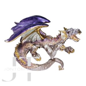 Purple Dragon Statue Fantasy Mini Figure Rare Collectable Heavy Amazing 10cm