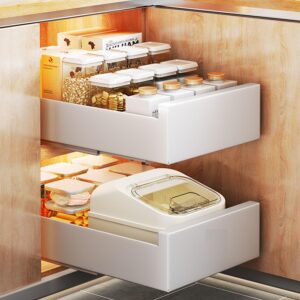 Pull Out Cabinet Organiser Kitchen Storage Shelf Heavy Duty Storage Drawer 30cm