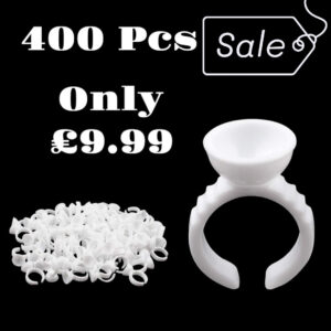 Microblading Glue Eyelash Extension Tattoo Ink Pigment Pallet Finger Ring Holder