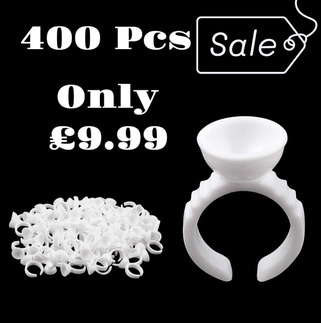 Microblading Glue Eyelash Extension Tattoo Ink Pigment Pallet Finger Ring Holder